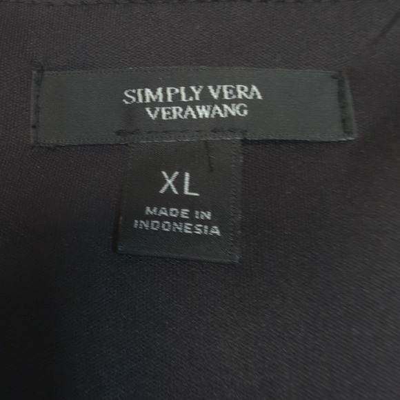 Simply Vera‎ Verawang Shirt Womens XL Gold Blouse Sparkly Evening Career New - Picture 6 of 11